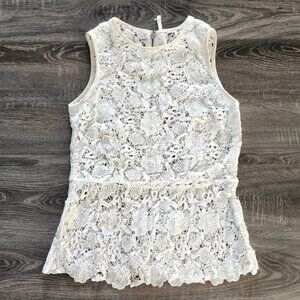 🌷 Cabi lace peplum Top 🌷